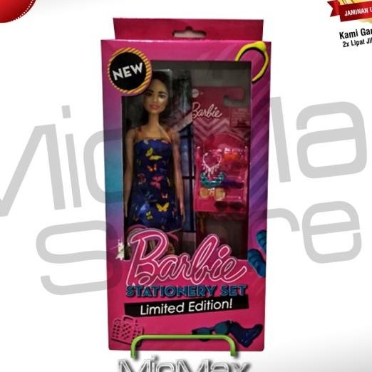 Barbie Doll Stationery Set Mainan Boneka & Sil Hnp79