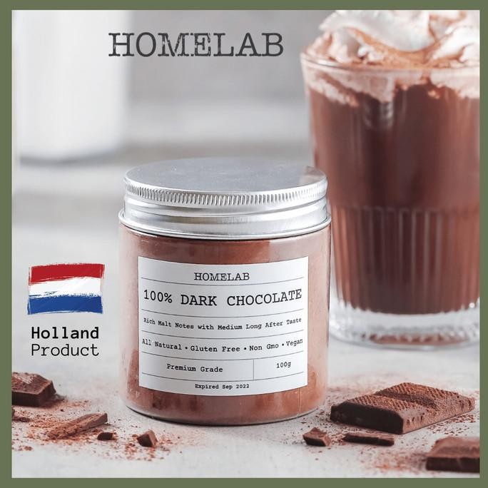 

100% Dark Chocolate Powder / Bubuk Coklat Premium 100g