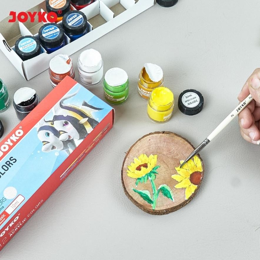 

Aw89 Acrylic Color Set Cat Aklirik JOYKO 12warna ACC-10ml/Cat Lukis Aklirik Hemat