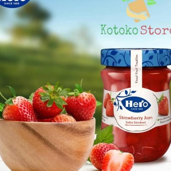 

Hero Strawberry Blueberry Xed Fruit Jam / Selai Hero 340Gr