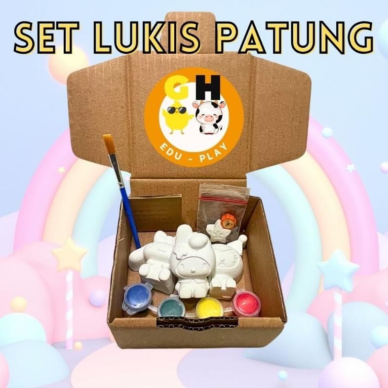 

Good Quality Set Melukis Gypsum Patung Lukis Karakter Cinnamorol Disney Painting Kit Akrilik Acrylic Mewarnai Patung Gipsum Coloring Bahan Terbaik