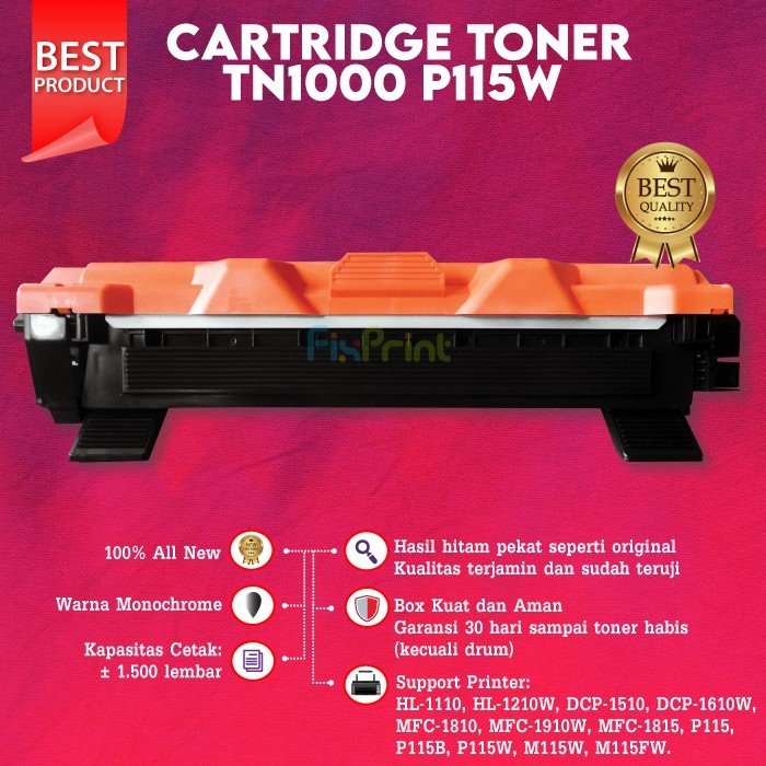 Cartridge Toner P115 P115W Compatible Printer Fuji Xerox M115W M115FW