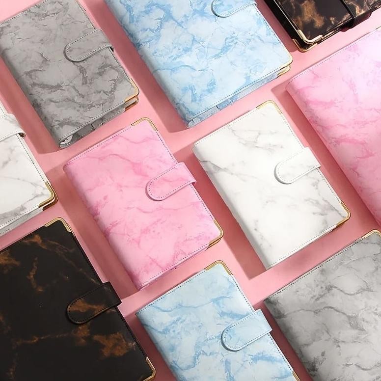 

Aw89 A6 Binder Kulit Motif Marmer Luxury 6 Ring Termurah