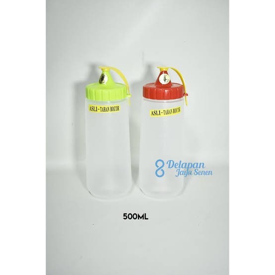 Kualitas terbaik] Botol Kecap Owl 500 ML Botol Saos Sambal Kecil Botol Sambal Plastik