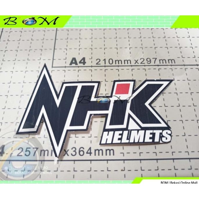 

sticker stiker logo lambang tulisan helm helmet nhk 140BZ4 last stok