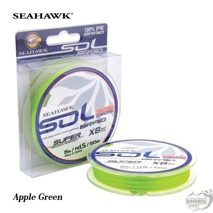 lagi promoo... senar pancing pe line braid x8 seahawk sol 8x ultralight 150m