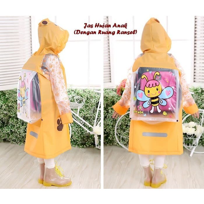 Jas Hujan Raincoat Terusan Kids Mantol Anak2 Karakter Tebal Mantel Terbaru 2024 Setelan Jashujan Ank
