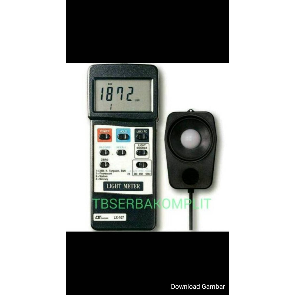 Lutron LX-107 Lux meter Digital Light meters ukur Cahaya lx107 lx 107 rum11 Diminati Banget