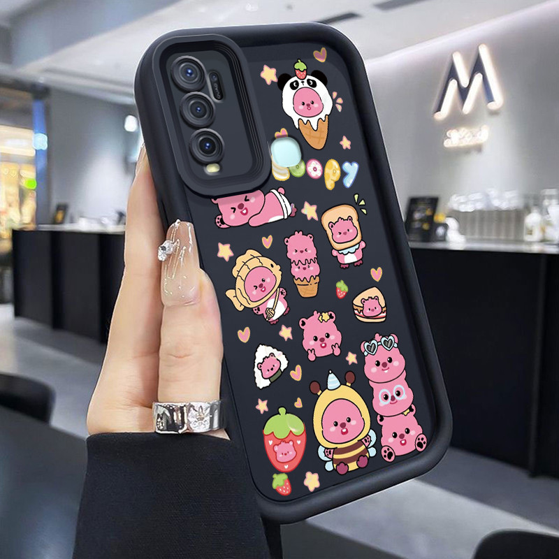 Casing Hp Untuk VIVO Y50 VIVO Y30 VIVO Y30i Case Casing lunak trendi Softcase berang HP Kesing penut