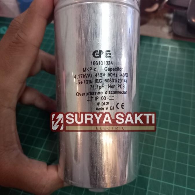 Capasitor Gae Single Phase Mkp 4.17Kvar 415V Kapasitor Bank