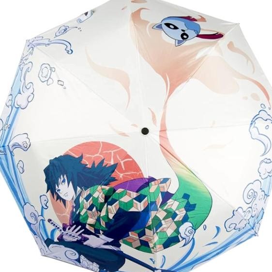 Payung Lipat Jepang Folding Umbrella Demon Slayer Uv 99% Japan