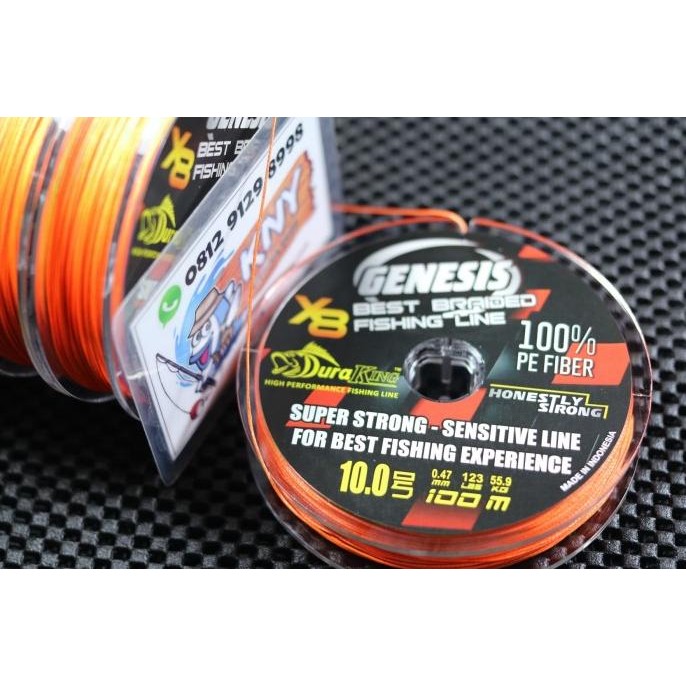 Benang Pancing Duraking Genesis PE 10 / 55.9 kg senar mancing IDOLA HF56