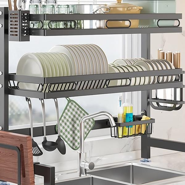 Rak Cuci Piring Wastafel Rak Dapur Anti Karat Rak Piring Dengan Akseso