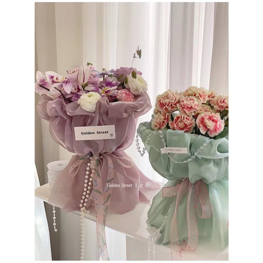 

TERLARIS Kain Pembungkus Buket Bunga / Korean Flower Silk Wrapping For Hand Bouquet. we-12