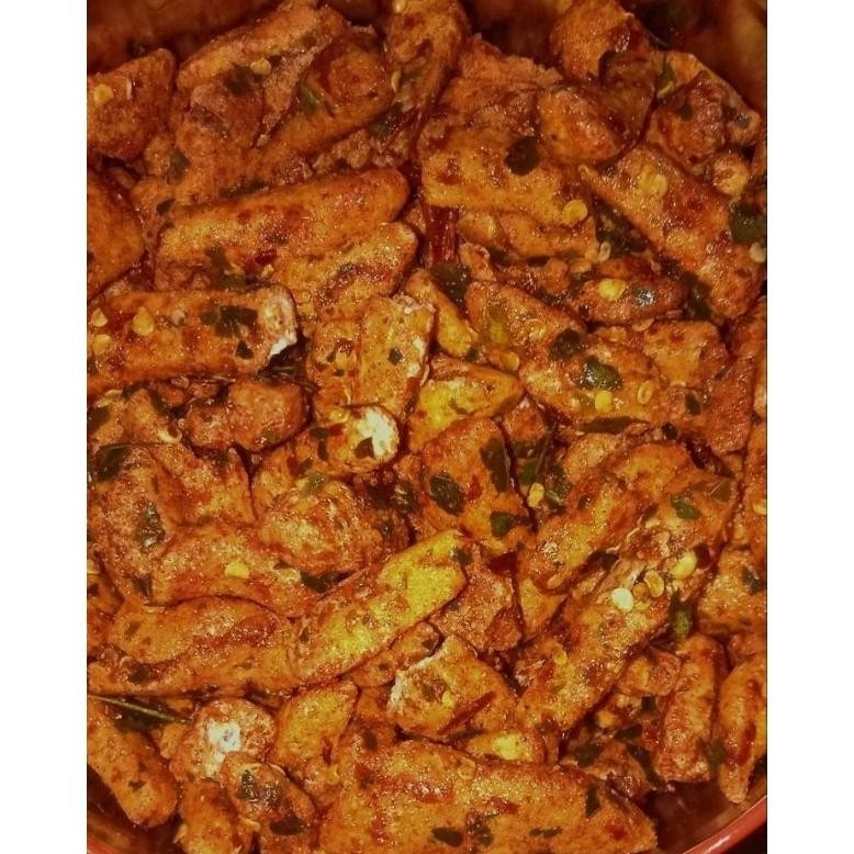 

Buruan Basreng(Bakso Goreng) Stik Pedas Daun Jeruk | Ukuran 1 Kg High Quality