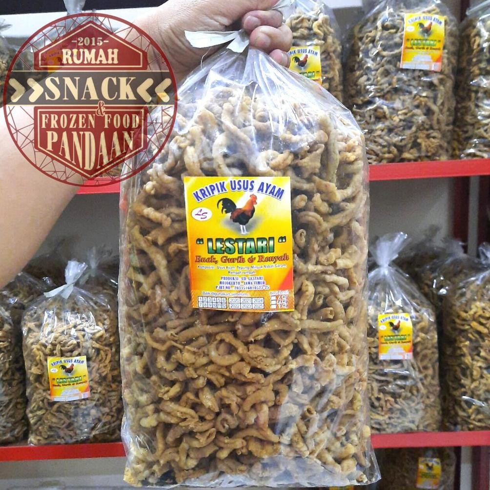 

Original Keripik Usus Ayam / Kripik Usus Ayam 2Kg Lestari Premium