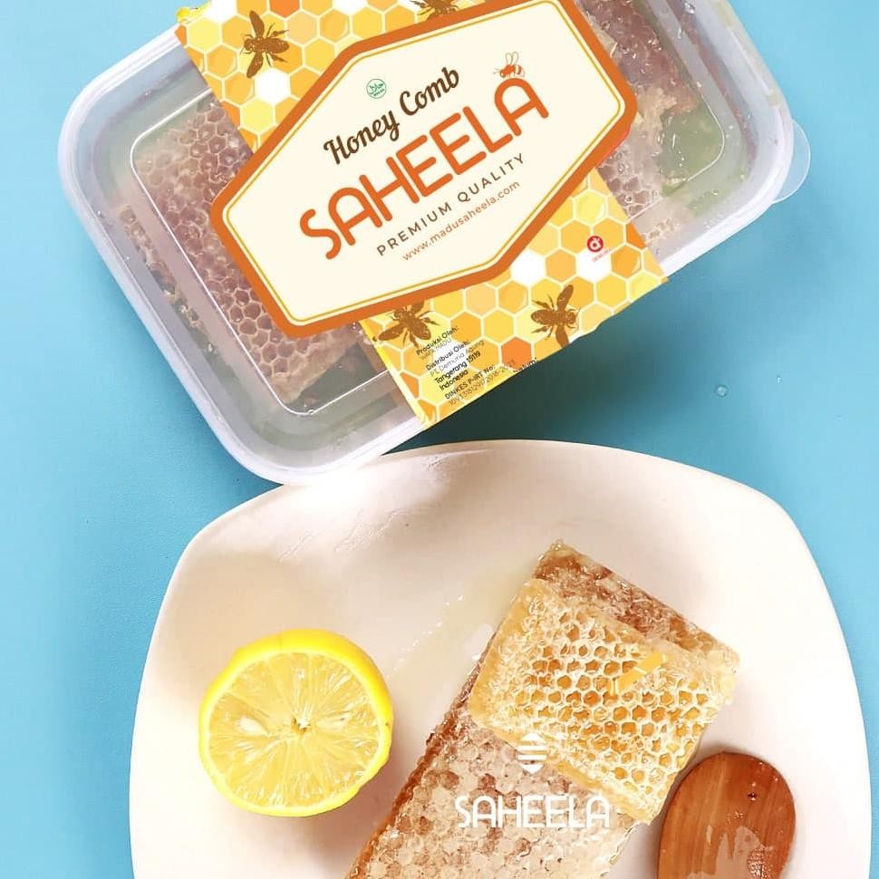 

10.10 Sarang Madu Utuh Saheela 500Gr | Sarang Lebah Asli Original | Madu Murni Murah