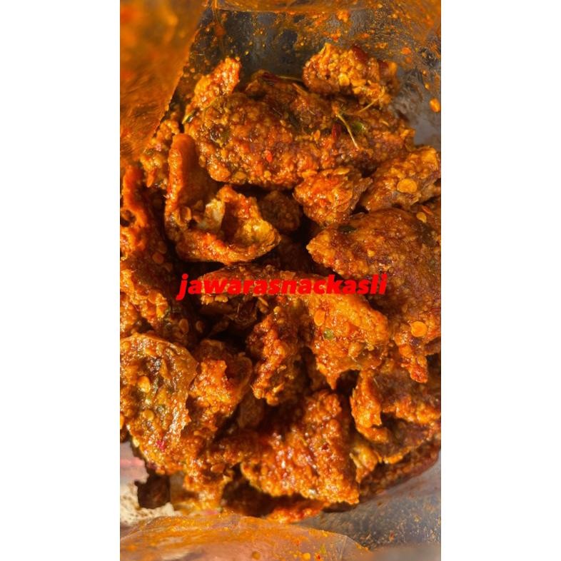 

Ori Promo!!!! Kulit Crispy Pedas Cikruh Jawara 1 Kg / Kripik Kulit Bumbu Melimpah Ruah Grosir