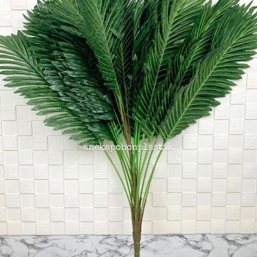 Daun Palem Hijau Besar 100Cm Artificial Tanaman Palma 1 Meter Plastik