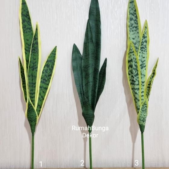 Daun Lidah Mertua Latex Artificial