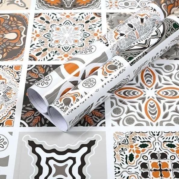 Wallr Dinding Tegel Vintage Stiker Tegel Dapur Lantai