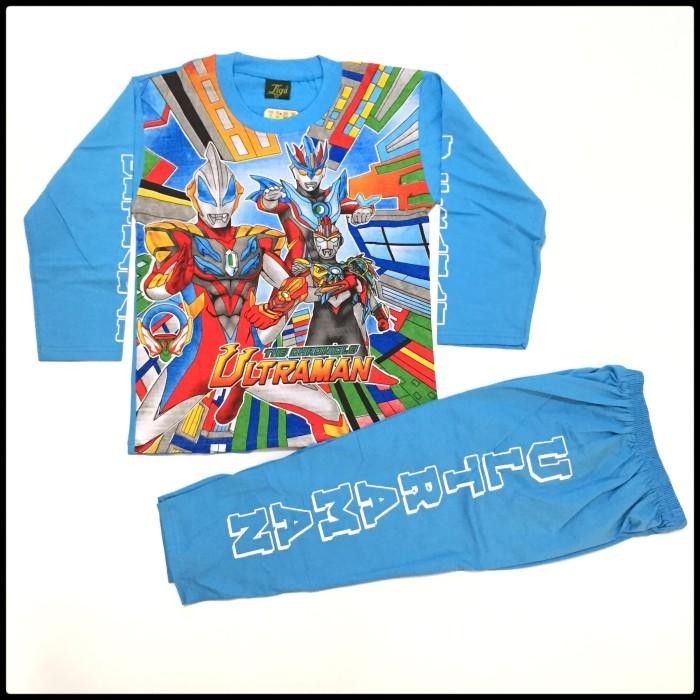 Stelan Baju Tidur Piyama Kaos Panjang Anak Ultraman