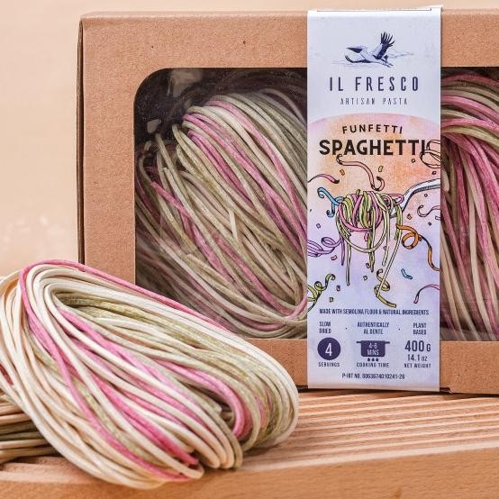 

Homemade Funfetti Spaghetti 400G | Handmade Artisan Pasta - Il Fresco