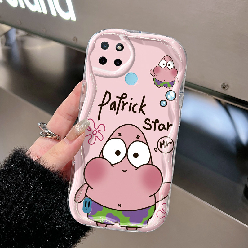 Casing Hp Untuk Realme C21Y Realme C25Y Case Casing HP pola SpongeBob Cesing ponsel Kasing gelombang