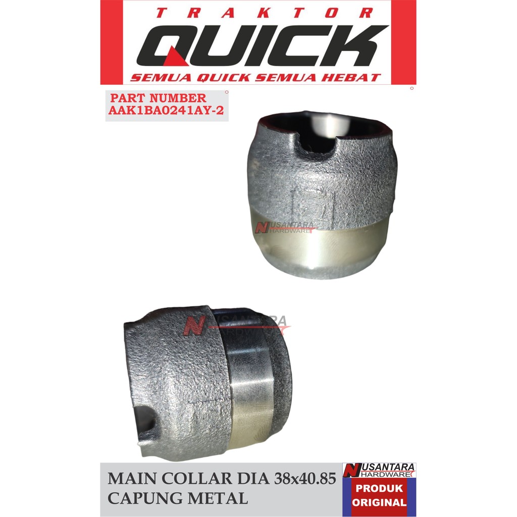 main collar traktor quick capung metal,cincin transmisi traktor capung,spare part traktor quick,spar