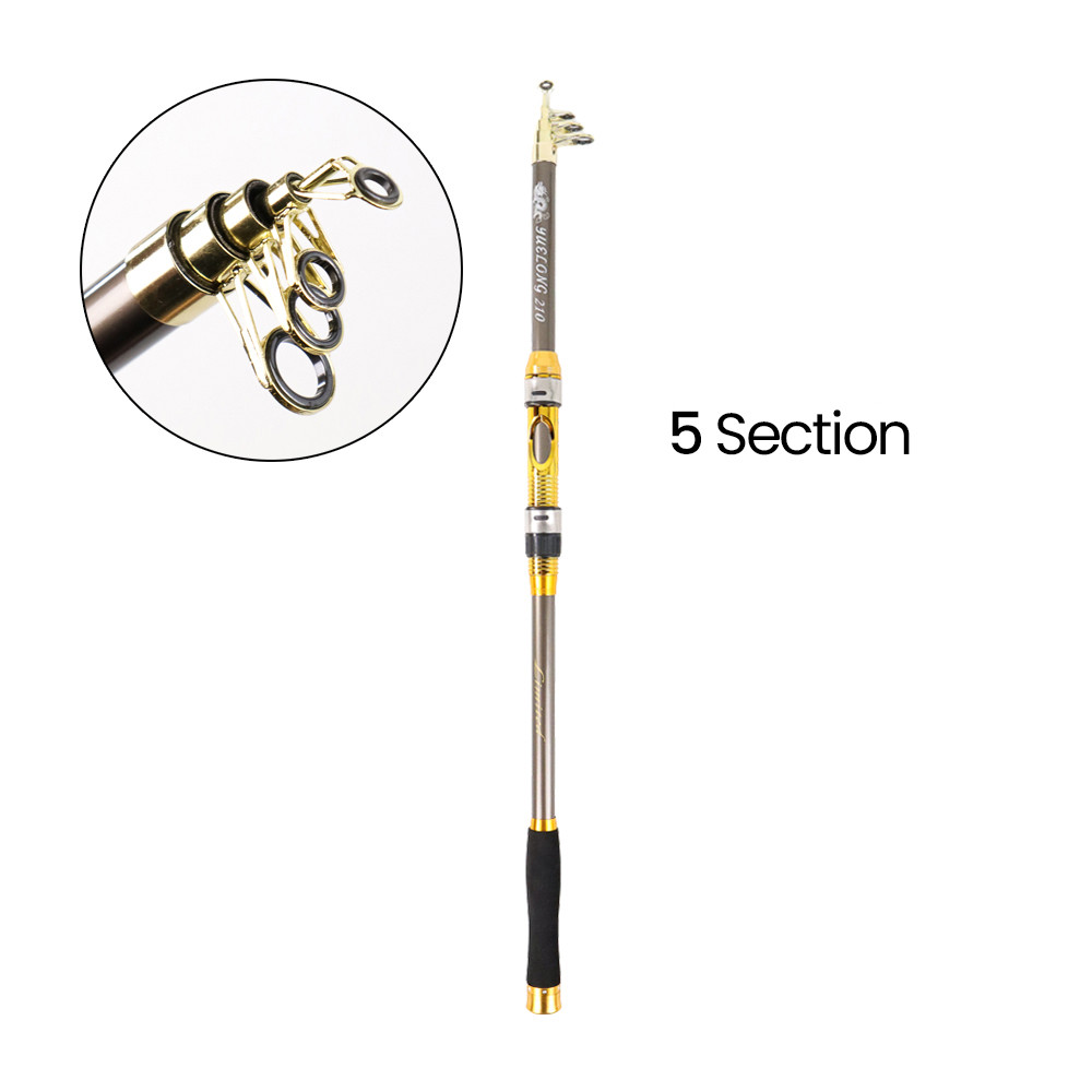 Joran Pancing Antena Carbon Fiber Kuat Teleskopik Travel Road Lentur