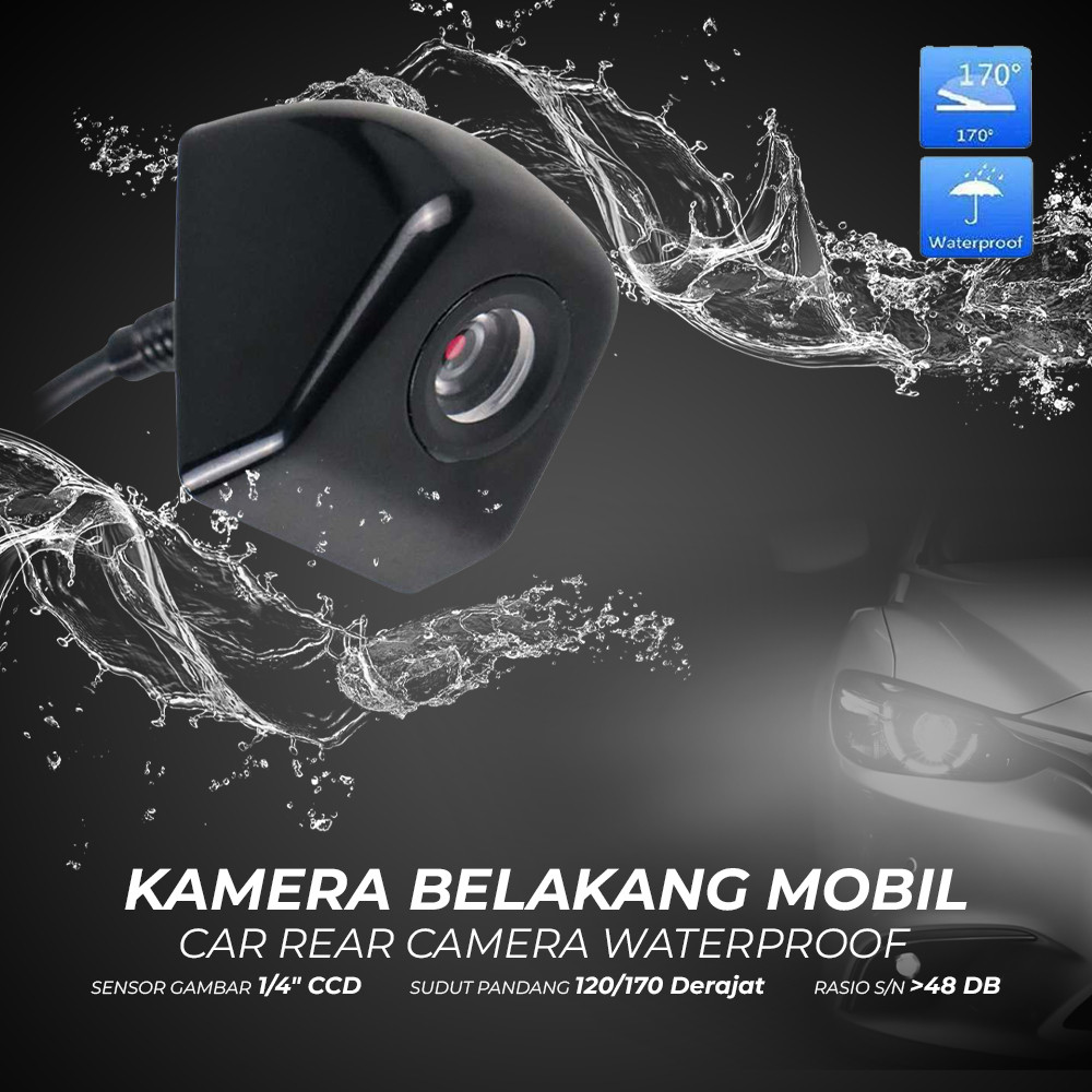 Kamera Mundur Belakang Mobil Camera Dashboard Parkir Mobil Anti Air Waterproof