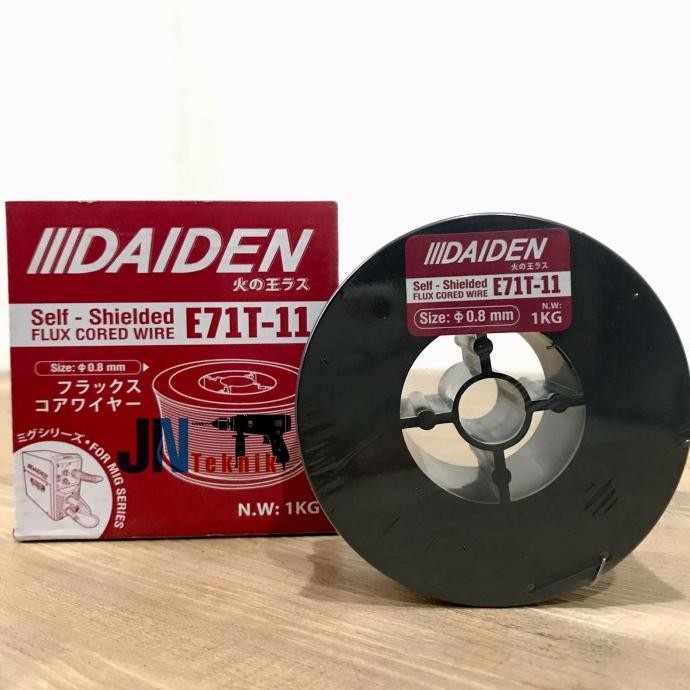 Baru KAWAT LAS FLUX CORE 0.8MM E71T-11 DAIDEN / FLUX CORE DAIDEN 0.8MM 1KG jnt3k Buru Order