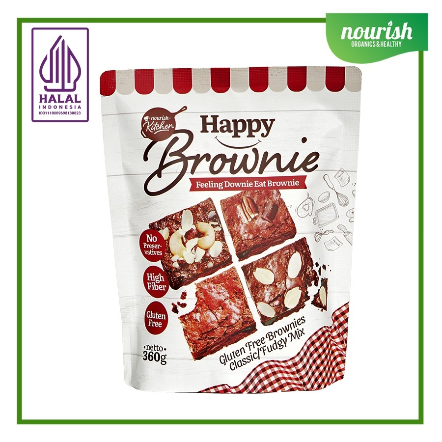 

Happy Brownie Gluten Free Brownies Mix 360gr