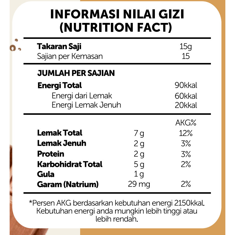 

Ay00! Nourish Dark Chocolate Cashew Butter 80 Gr - Vegan & Halal