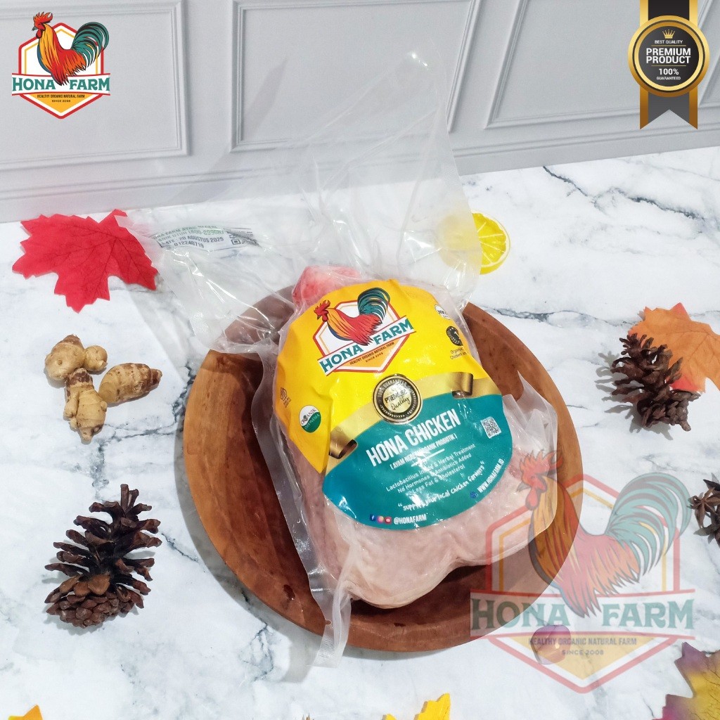 

Hona Farm Ayam Negeri Organik Probiotik (UTUH) 800-899gr