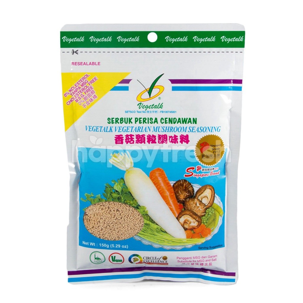 

Vegetalk, Vegetarian Mushroom Seasoning (Kaldu No MSG Halal) 150gr