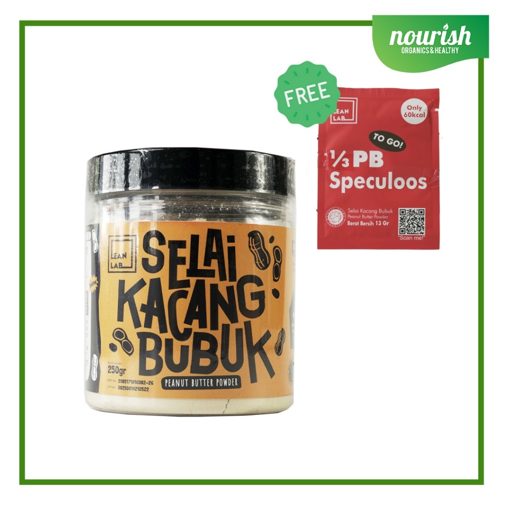 

Selai Kacang Bubuk 1/3 PB Lean Lab Original 250g