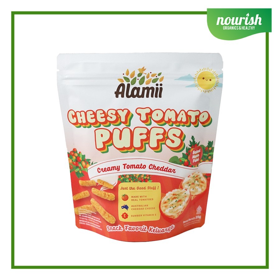 

Alamii Cheesy Tomato Puffs 25gr