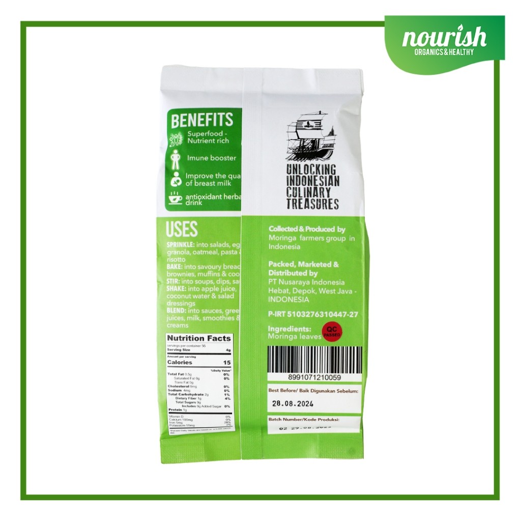 

Timurasa Moringa Powder 225g ( Bubuk Daun Kelor )