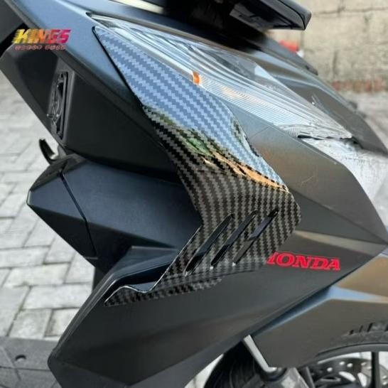 Winglet Airscoop Body Samping Carbon Honda New Beat Deluxe 2020 2025 Original