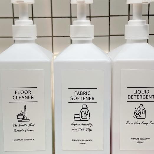 Botol 1000Ml Refill Kosong Pump Tempat Sabun Cuci Piring Pel Pewangi