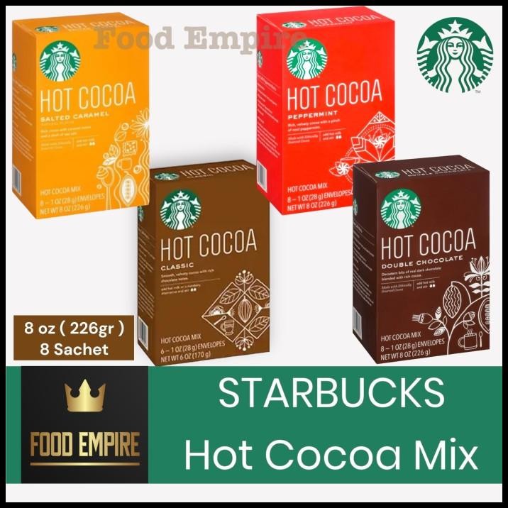 

[ Box ] Starbucks Hot Cocoa Mix 8 Oz | Chocolate Powder 226 Gr | Usa