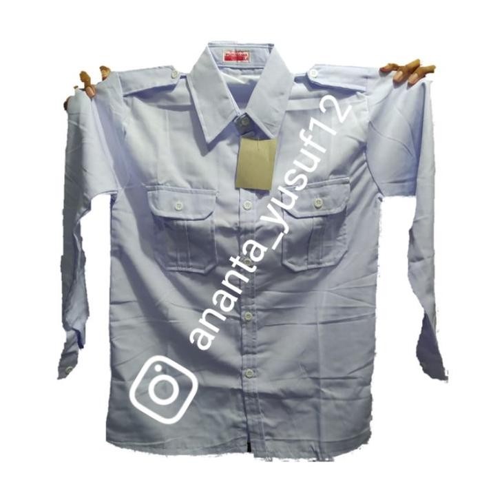 SPECIAL Seragam PDH putih/ Kemeja PDH panjang putih saku dua/ Kemeja panjang PNS seragam PDH lengan 
