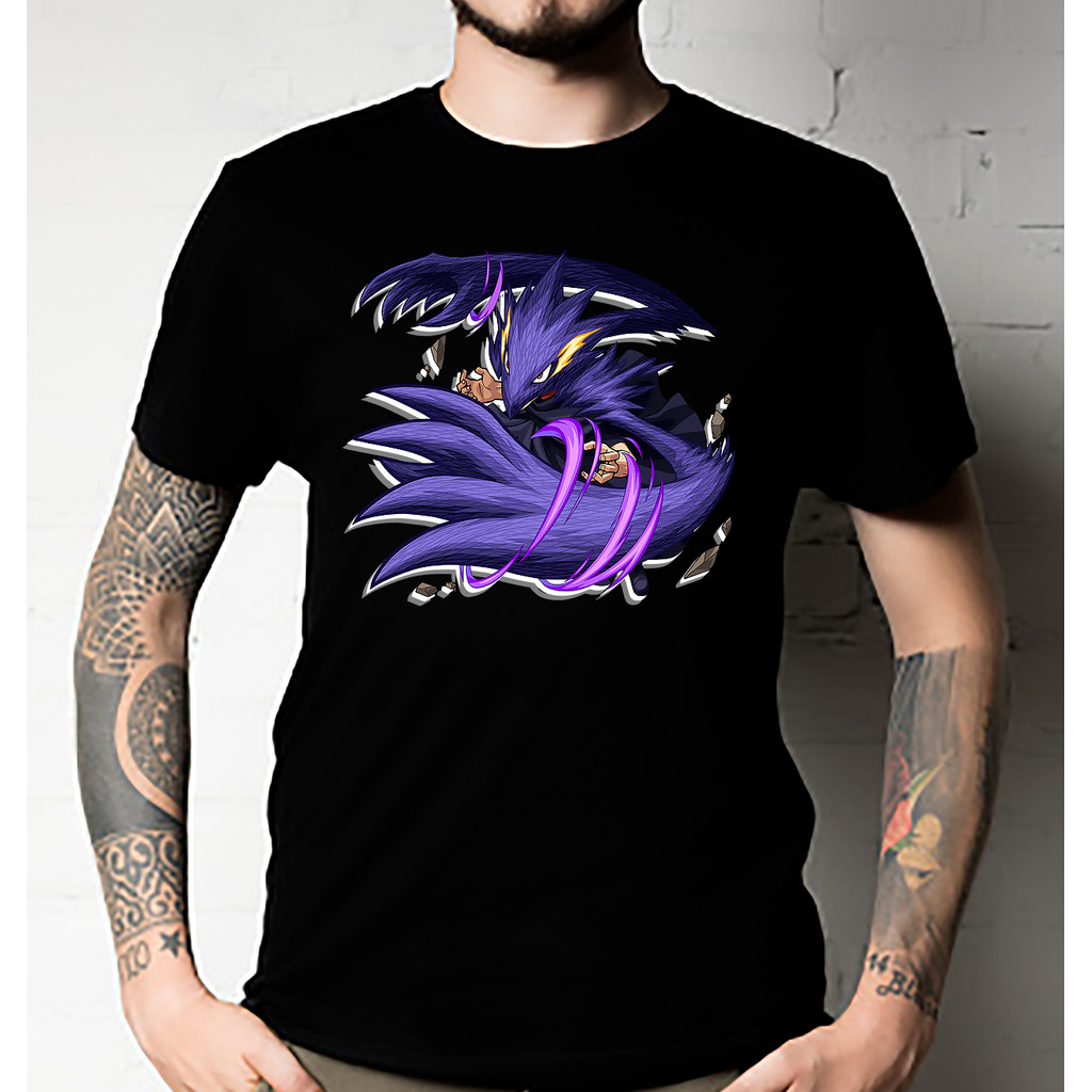 Fumikage Tokoyami Manga Strip Pahlawan Saya Akademisi Kaos Anime Kaos