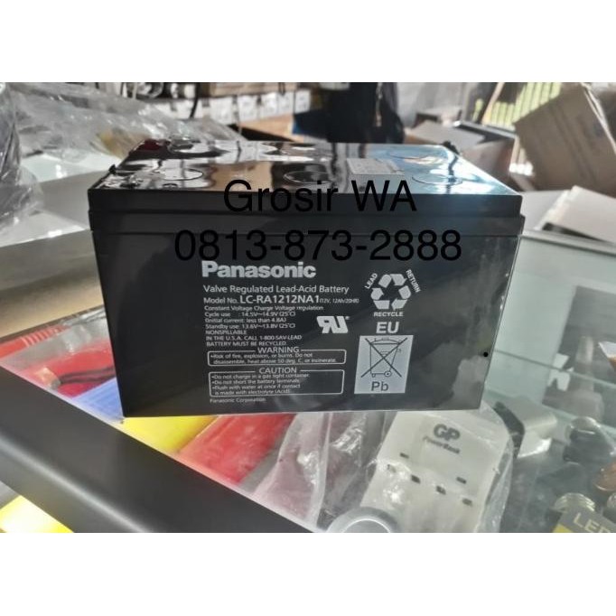 Baterai Aki kering Panasonic 12v 12Ah LC-RA1212NA1 Original panasonic