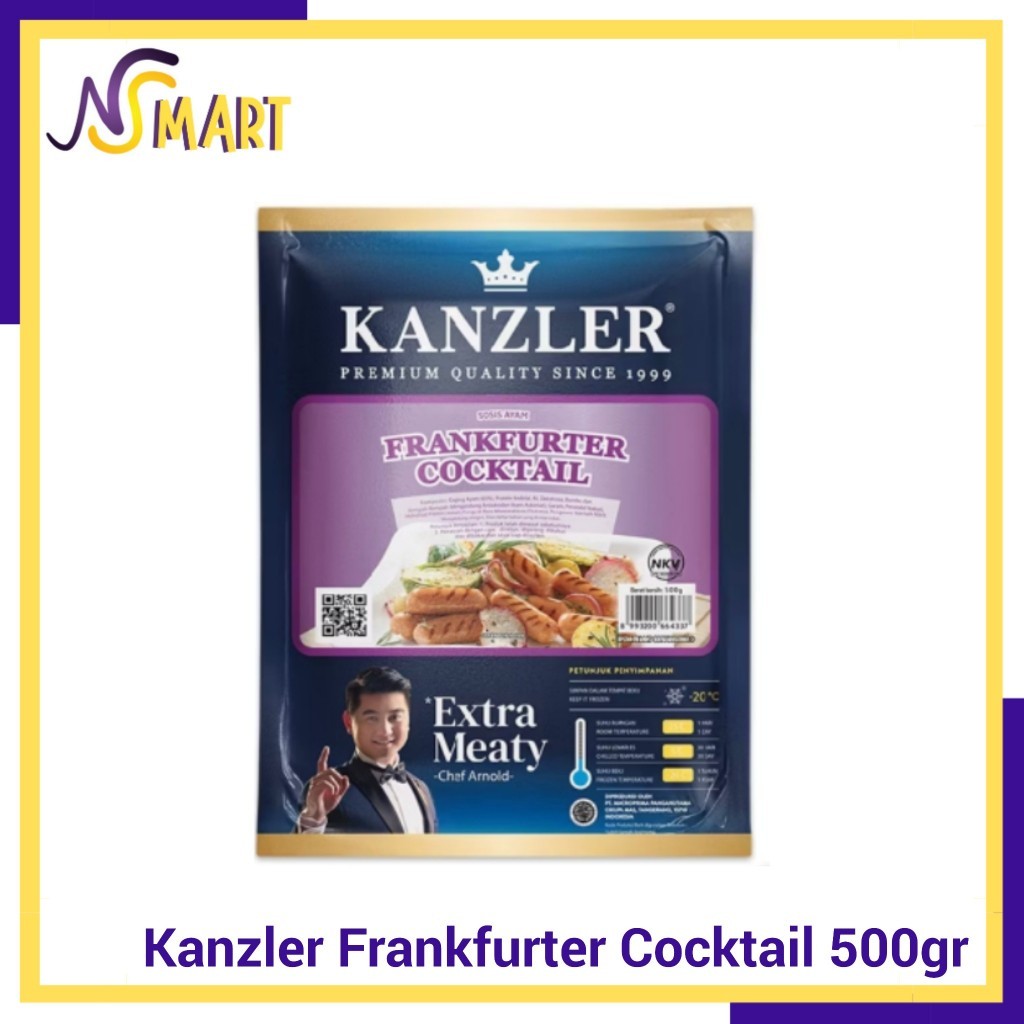

Sosis Kanzler Frankfurter Cocktail 500 gr