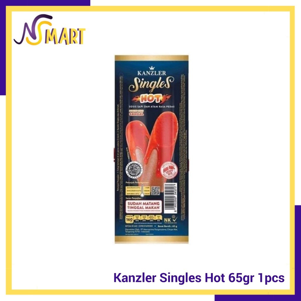 

Sosis Kanzler Singles Hot 65gr