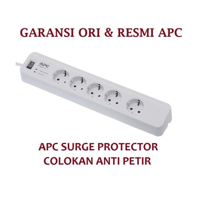 APC Surge Protector PM5GR / APC PM5-GR colokan Stop kontak anti petir