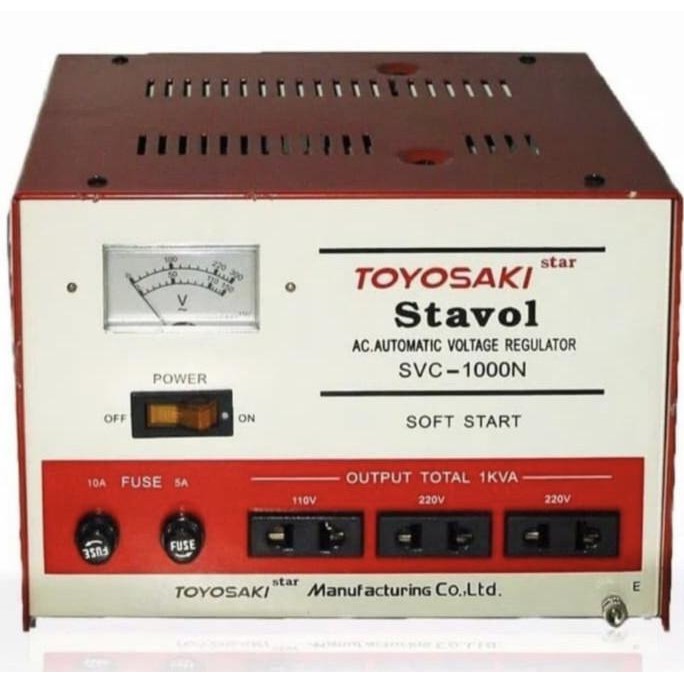 Stabilizer Toyosaki SVC1000N Stavol 1000VA AVR 1000watt Stavol Motor