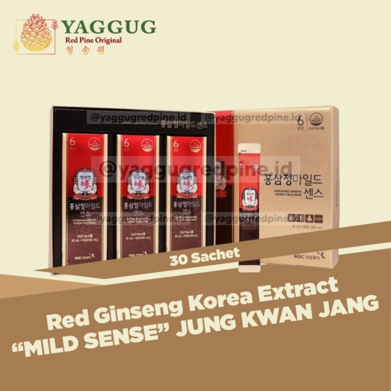 

Red Ginseng Korea Extract Mild Sense Jung Kwan Jang 30 Sachet
